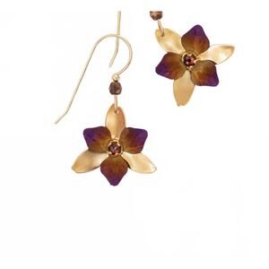 NEW HOLLY YASHI women's drop earrings in mulberry